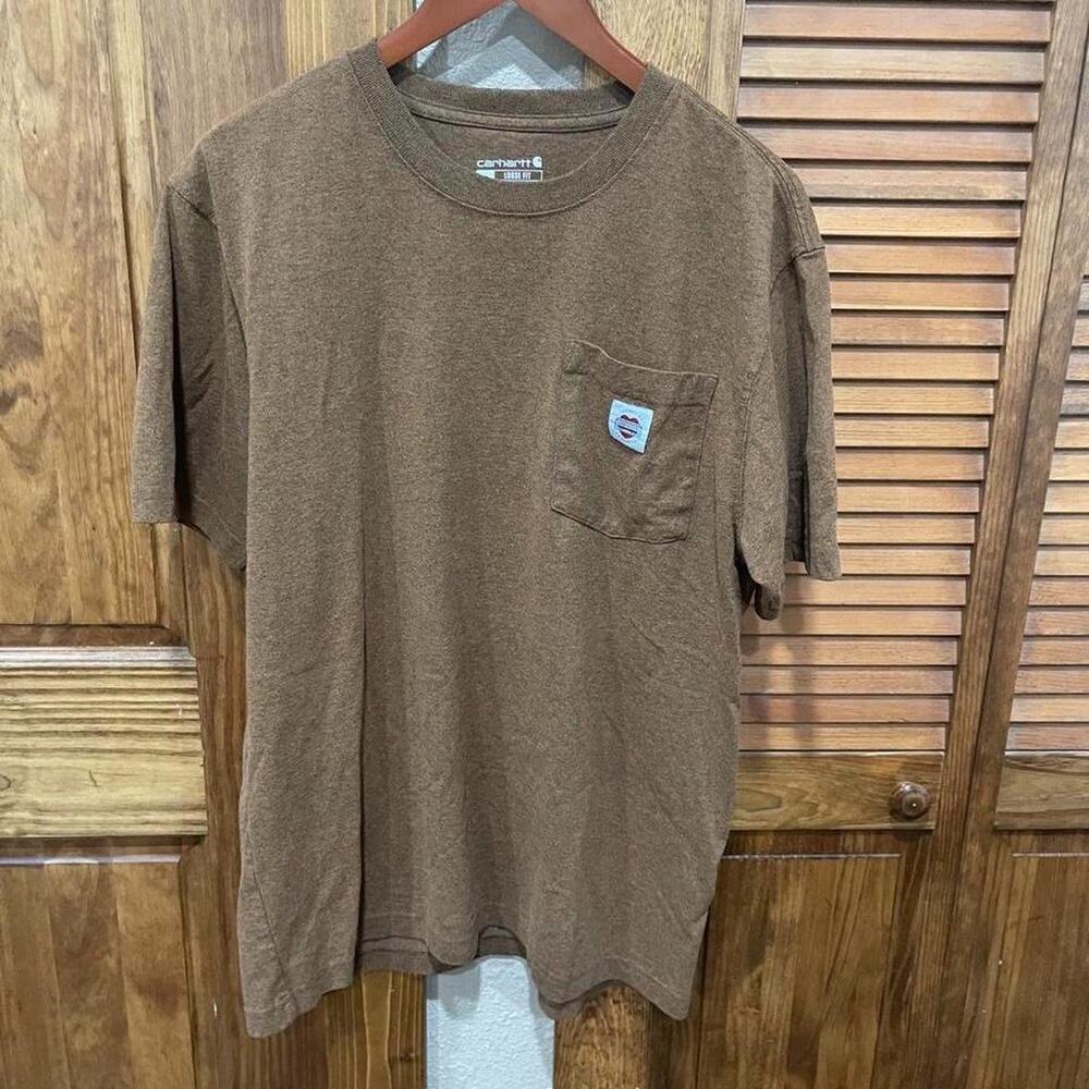 Carhartt brown pocket tee